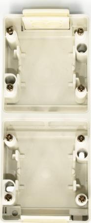 Efapel EFAPEL KORPUS DO GNIAZD/ŁĄCZNIKÓW N/T IP65 BIAŁY 48995 ABR