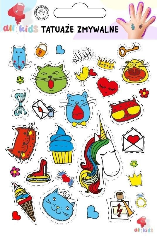 Tatuaże zmywalne dla dzieci Power girl