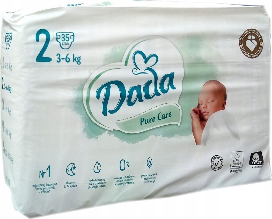 Dada Pure Care 2 2, 3-6 kg, 35 szt.