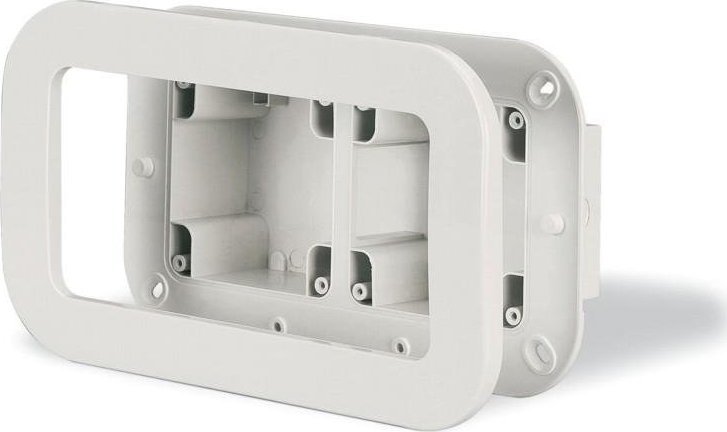 Scame Puszka podtynkowa, 2 moduły, 2xM95, IP66, szary, PROTECTA