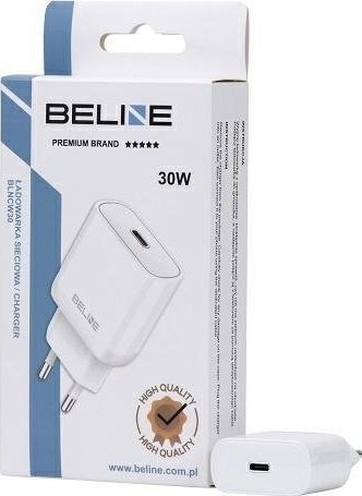 Ładowarka Beline Ładowarka sieciowa 30W GaN USB-C PD 3.0 biała