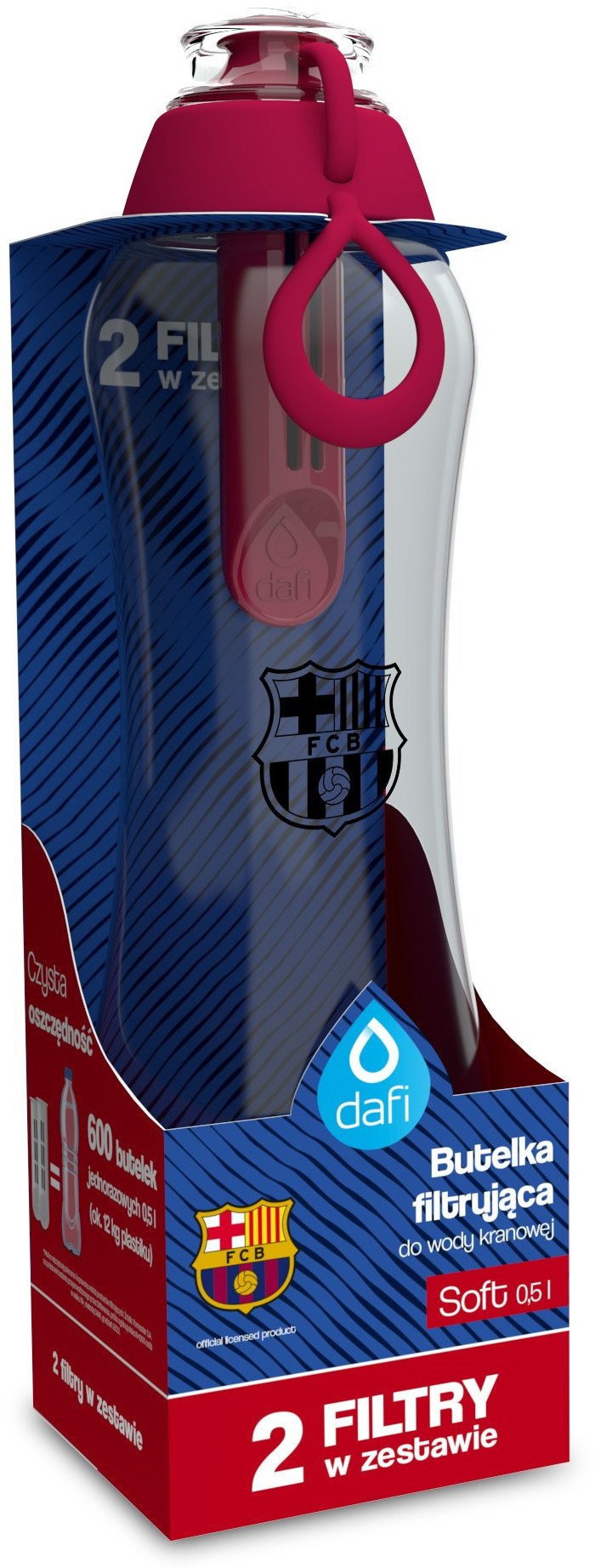Butelka Dafi SOFT FC Barcelona 0,7l Barca 2 filtry