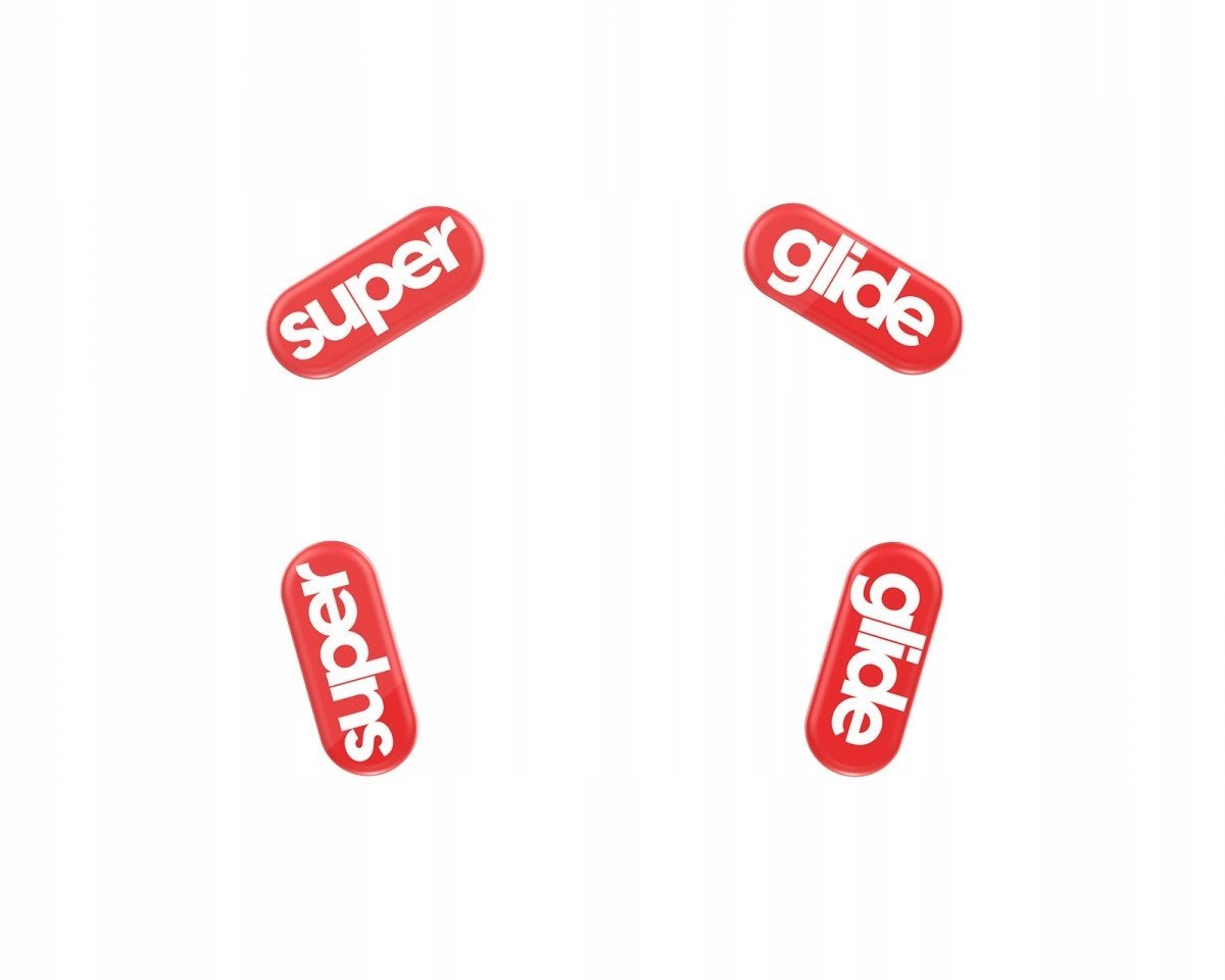 Pulsar Superglide Glass Skates Logitech G305 Raudona Pakaitiniai Pelė feet