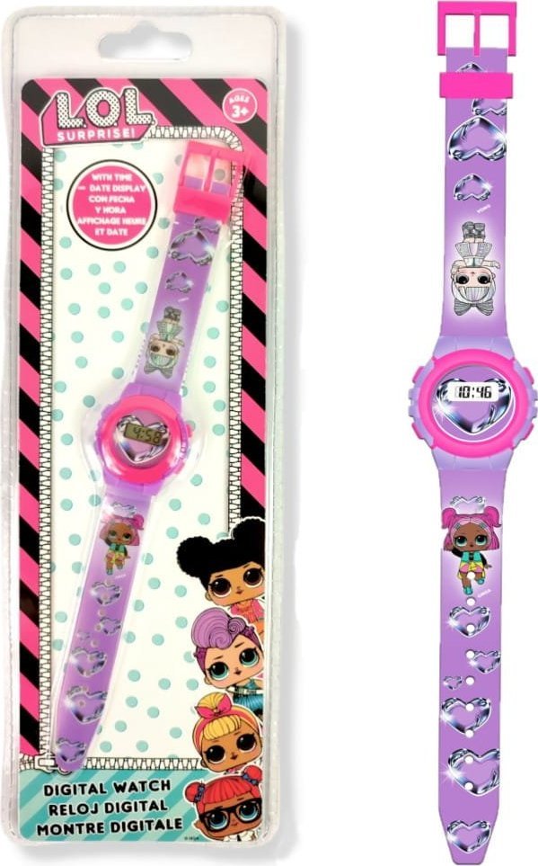Euroswan Zegarek na rękę cyfrowy LOL Surprise