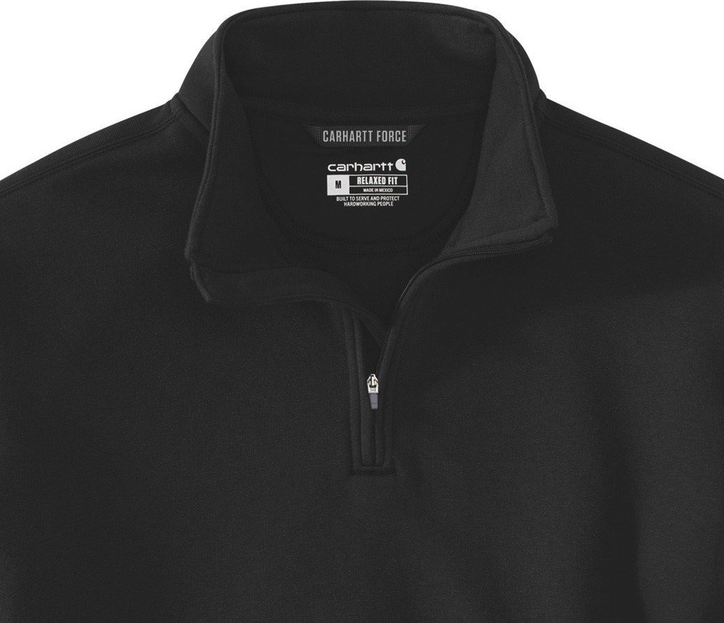 Carhartt Bluza Carhartt Quarter Zip Mid Mock Neck Black