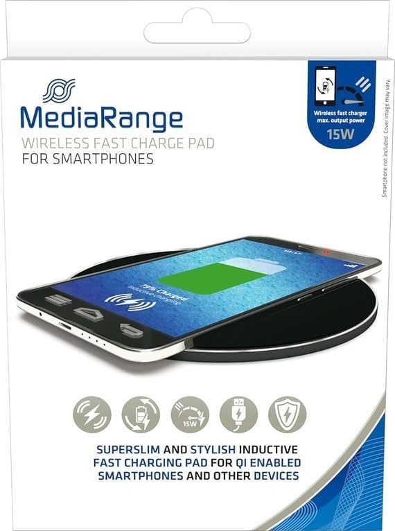 Ładowarka MediaRange MediaRange induktive Schnellladest. f. Smartphones 15W schw