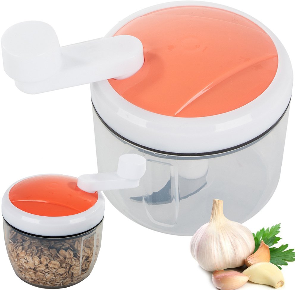 Siekacz do warzyw cebuli szatkownica krajacz ręczna na korbkę ostra ostrze