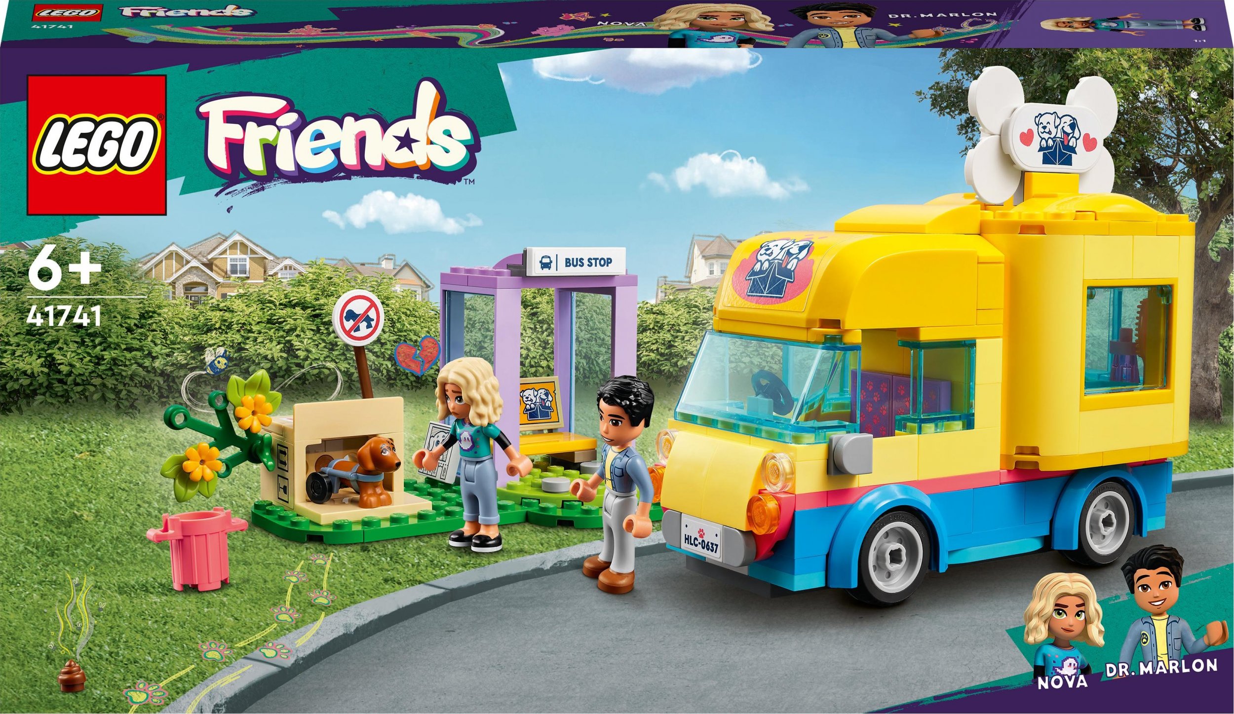 LEGO Friends Furgonetka ratunkowa dla psów (41741)