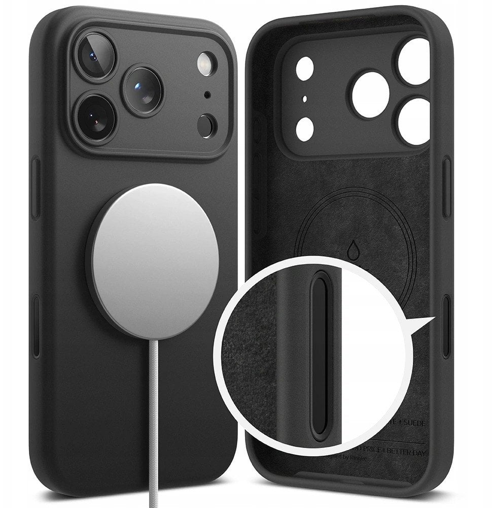 Etui Ringke Silicone Magnetic MagSafe do Apple iPhone 17 Pro Black