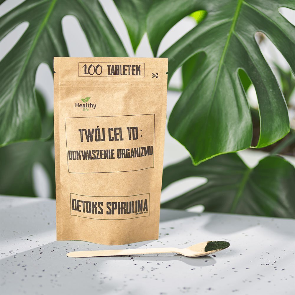 Twój Cel To SPIRULINA -TwójCelTo..Odkwaszenie Organizmu 100szt