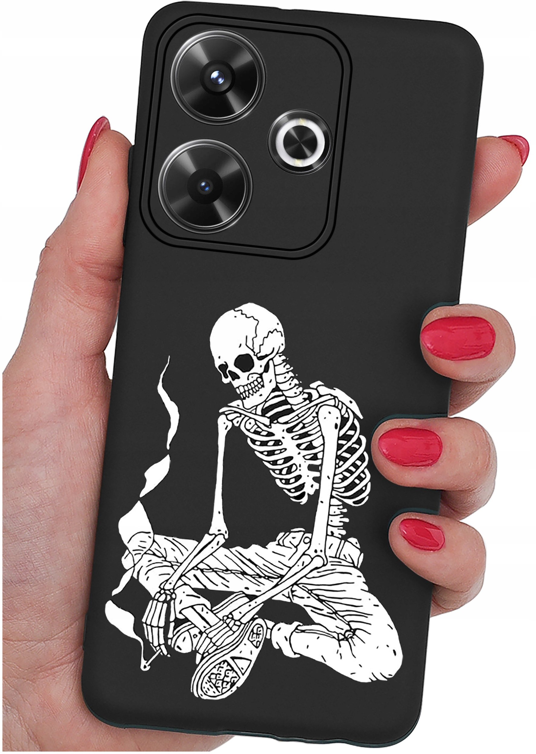 Etui do Xiaomi Redmi 13 4G WZORY |SILIKONOWE MATT CASE + SZKŁO 9H