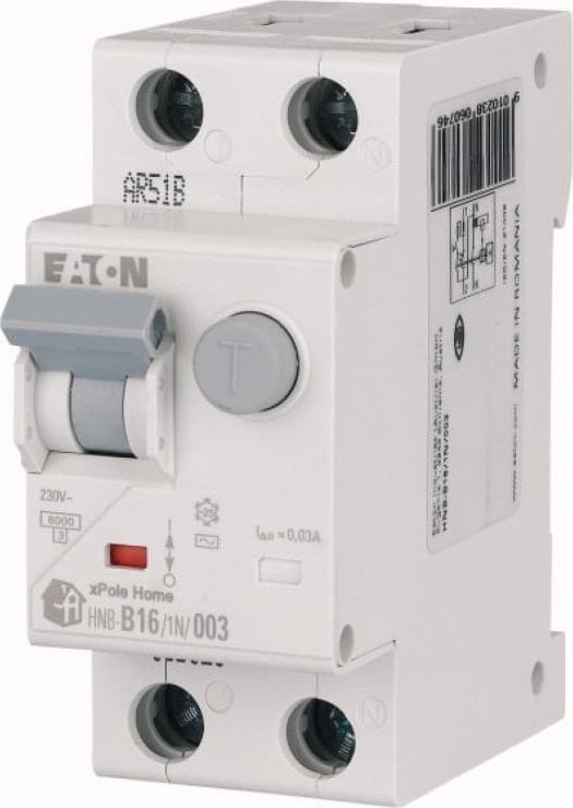 Eaton Wyłącznik różnicowo-nadprądowy 2P 13A B 0,03A typ AC xPole Home HNB-B13/1N/003 195120