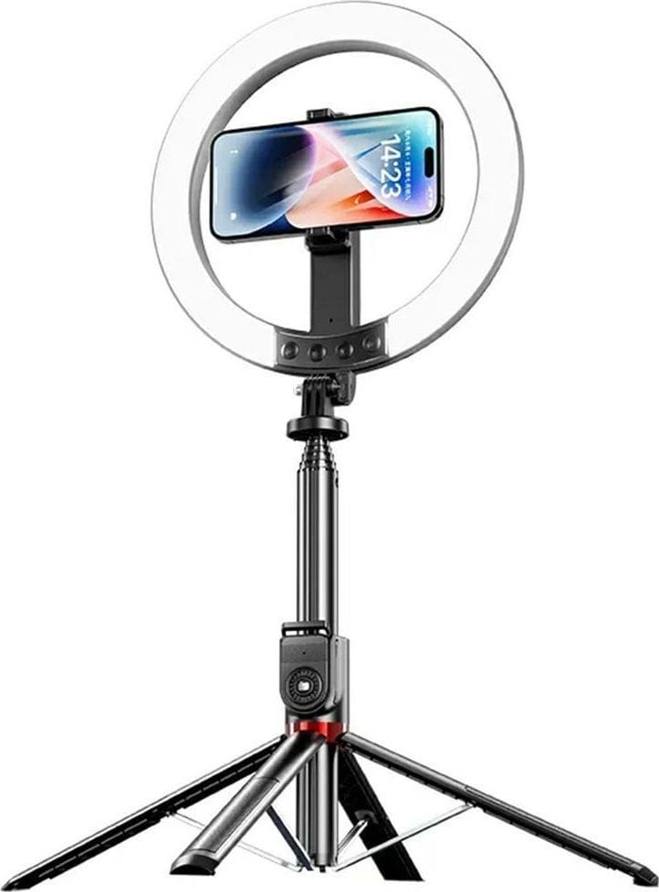 Uchwyt na telefon z lampą USAMS ZB323 10-calowa 1200mAh 2,3m czarny