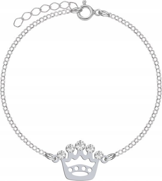 Radziszewska Jewellery KORONA Bransoletka srebrna Dedykacja GRATIS