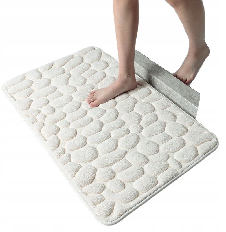 ITIMPORT Dywanik łazienkowy 60x40cm biały