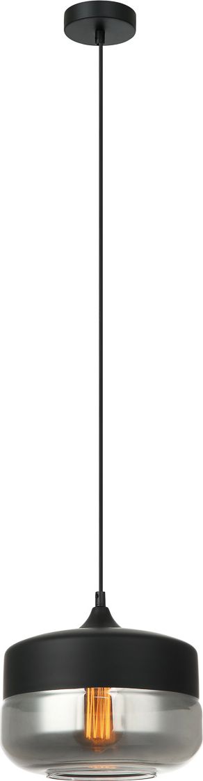 Lampa wisząca Italux Molina nowoczesna czarny (MDM-2380/1 BK+SG)