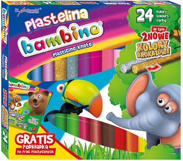 Bambino Plastelina 24 kolory