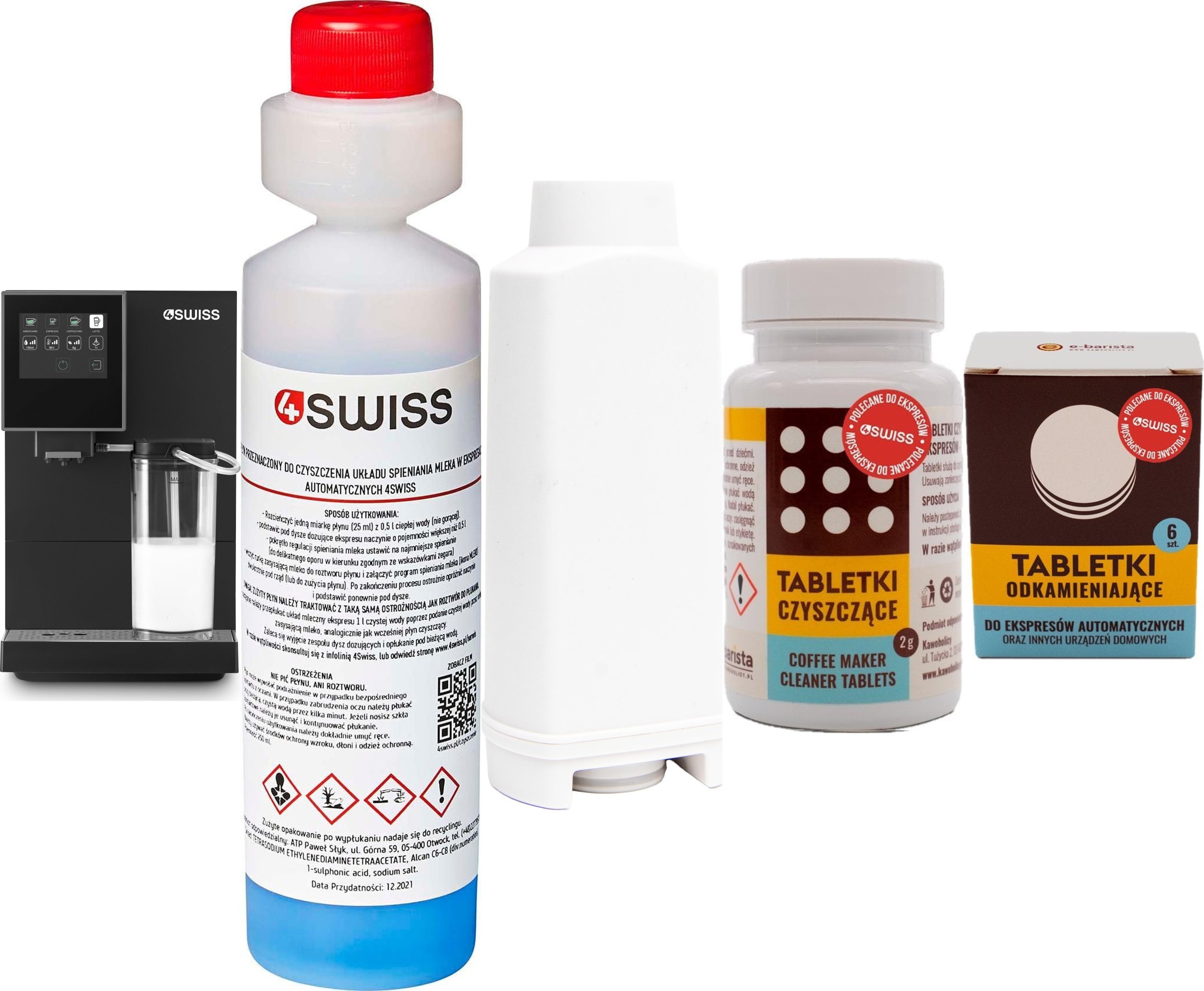Ekspres ciśnieniowy 4Swiss 4Swiss A24 Roma + środki czystości i filtr