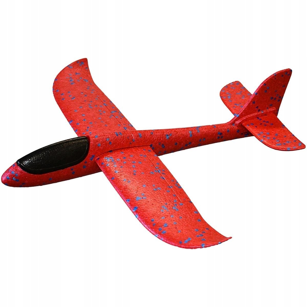 SAMOLOT STYROPIANOWY 47CM CZERWONY