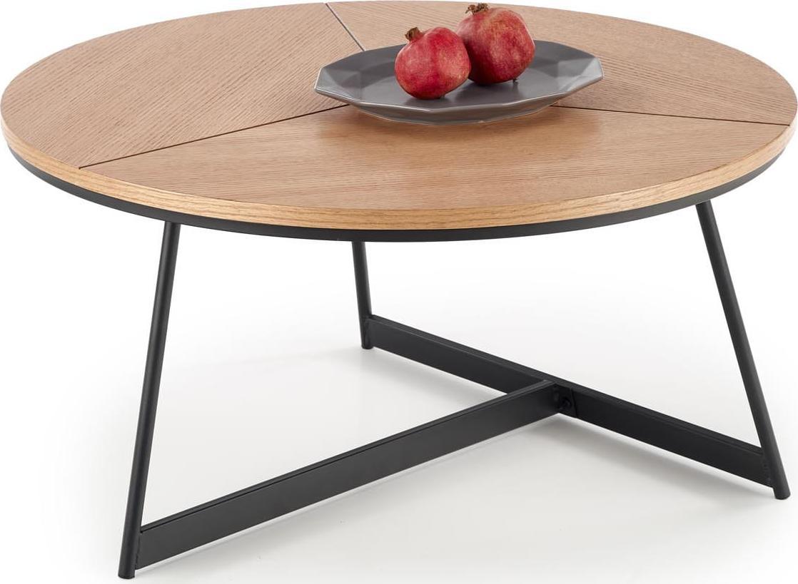 Halmar WNĘTRZARSKIE KARIDA ława dąb naturalny/czarny (1p=1szt)