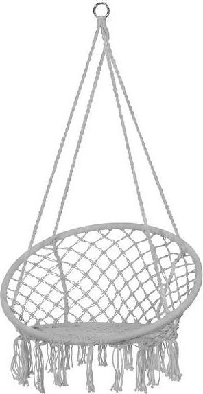Springos Bocianie gniazdo z frędzlami huśtawka ogrodowa szara UNIWERSALNY