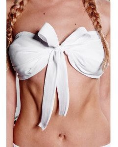 Biustonosz na saunę ASILI w 100% naturalna bawełna Yeye S Biały