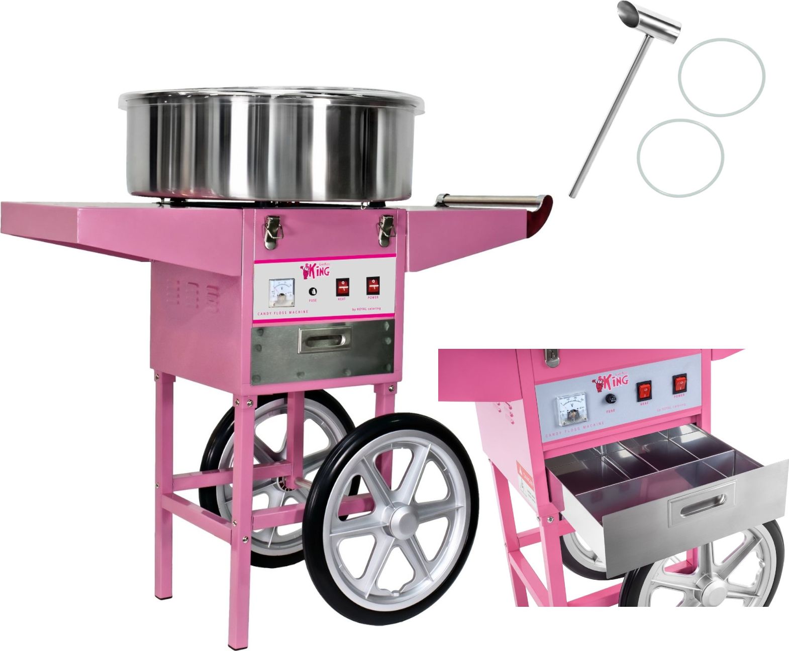 Royal Catering 1138 MASZYNA DO WATY CUKROWEJ ROYAL CATERING RCZC-1200-W 1138