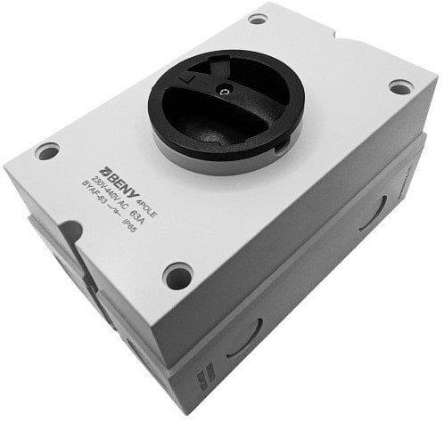 AC jungiklis 4P, 63A, 230VAC, IP65