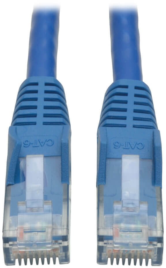 Eaton Tripp Lite Series Cat6 Gigabit Snagless Molded (UTP) Ethernet Cable (RJ45 M/M), PoE, Blue, 10 ft. (3.05 m) - Patch-Kabel - RJ-45 (M) zu RJ-45 (M