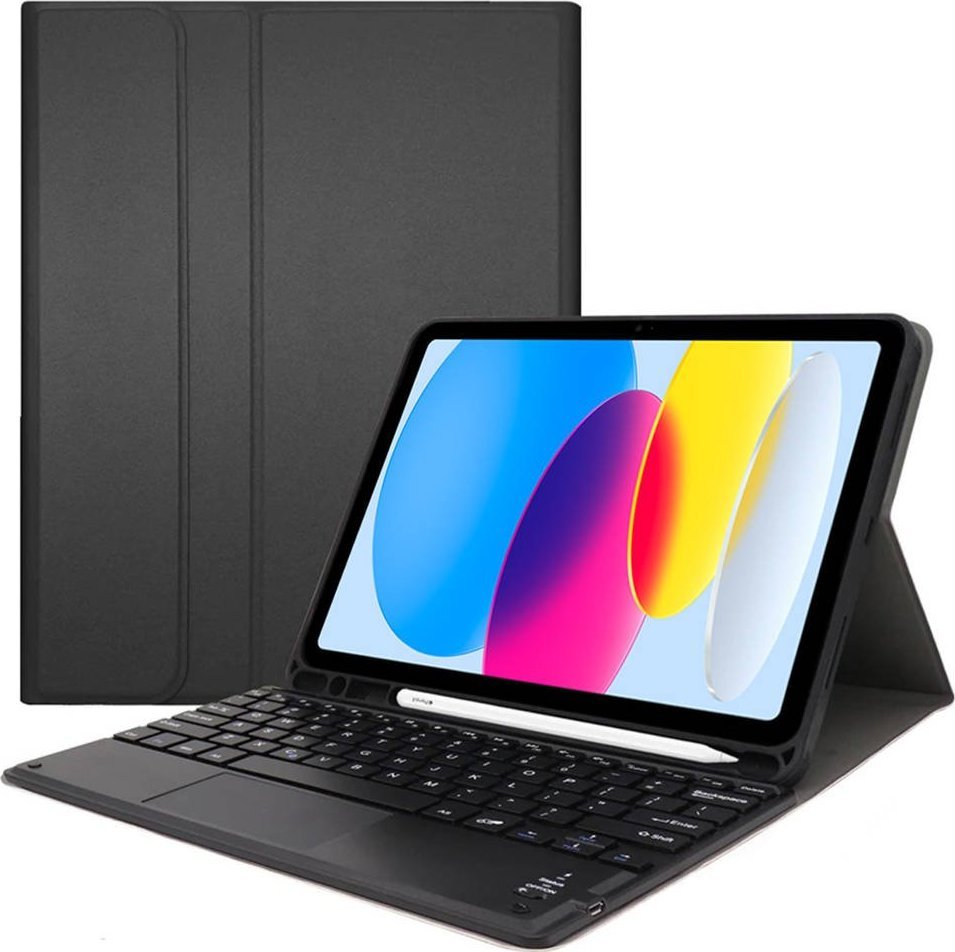 Strado Etui z klawiaturą Touchpad do Apple iPad 10.9 22 TPIP22 Czarne