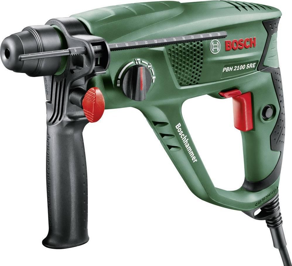 Młotowiertarka Bosch Bosch rotary hammer PBH 2100 SRE (green / black, case, 550 watt)