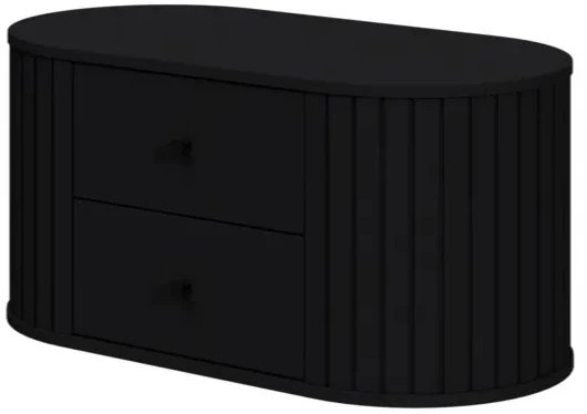 Szafka pod umywalkę VENEZIA 2S 95cm czarny mat HALMAR