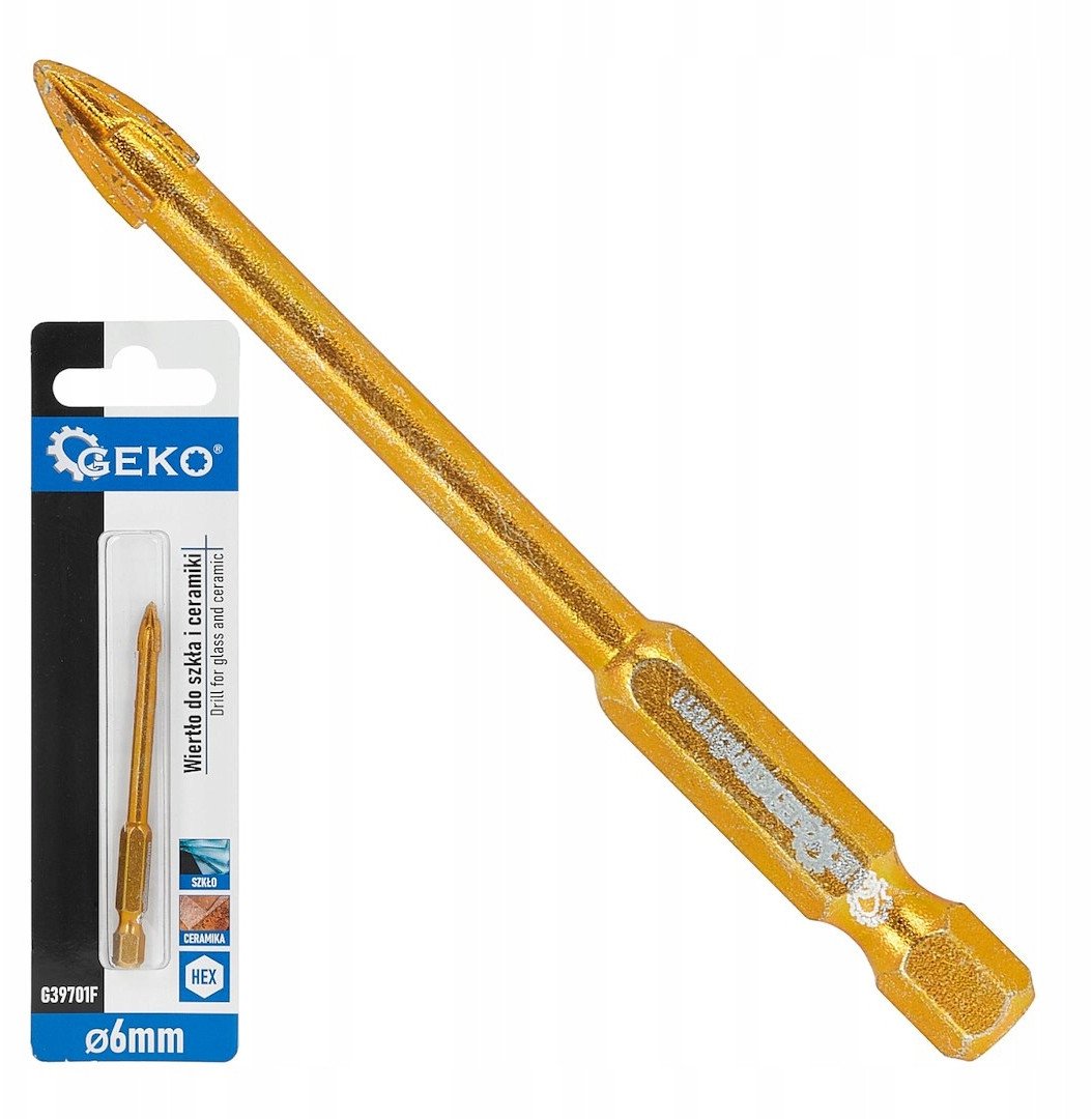 Wiertło do szkła i ceramiki HEX 6mm (500)