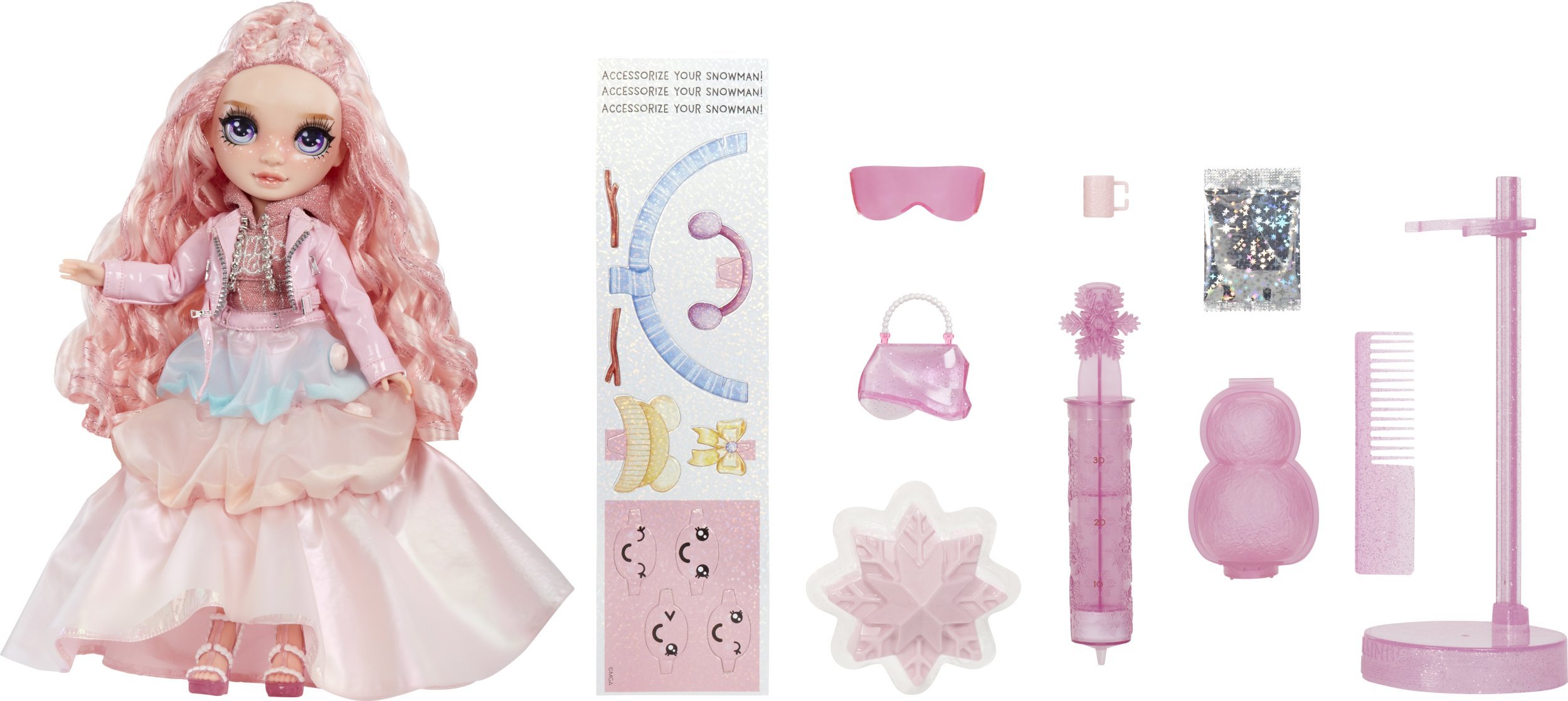 MGA Lalka Rainbow High Winter Wonderland Bella (Pink)