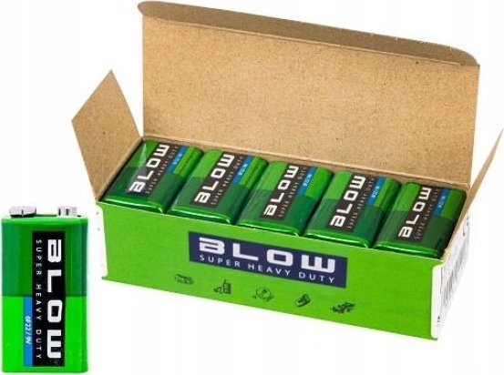 Blow 10 x Bateria 9V 6F22 Super Heavy Duty