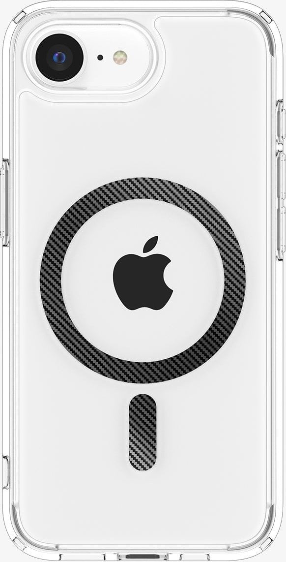 SPIGEN futerał ULTRA HYBRID MAG kompatybilny z MagSafe do IPHONE SE 4 2025 carbon fiber