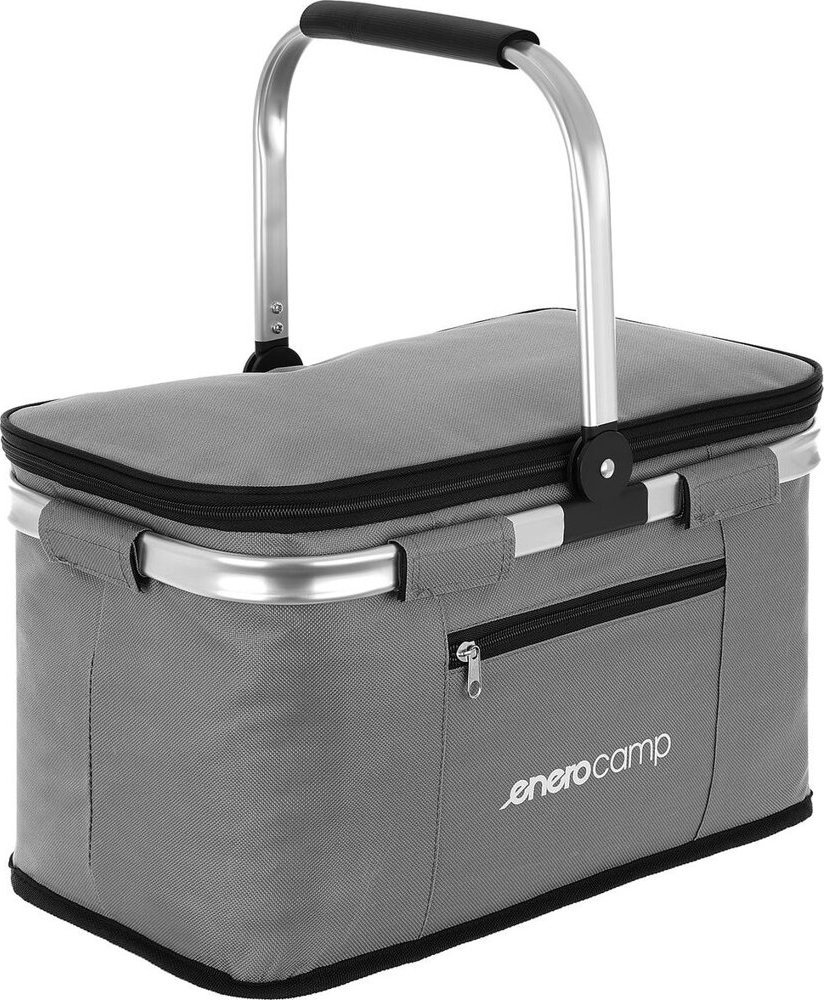 Easy Camp Koszyk turystyczny składany termiczny kempingowy szary Enero camp 24l