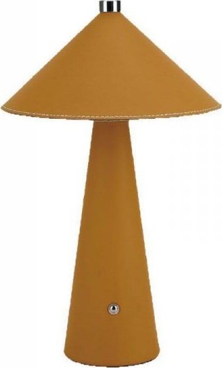 Lampka biurkowa V-TAC Lampka Biurkowa Nocna 3W LED 33cm CCT Ładowanie USB-C Ściemnianie Żółta Skóra VT-10117-Y 3000K-6000K 240lm