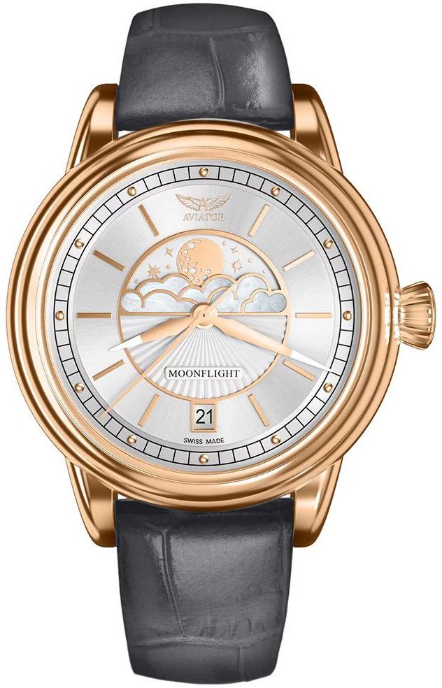 Zegarek damski Aviator V.1.33.2.251.4GM szary