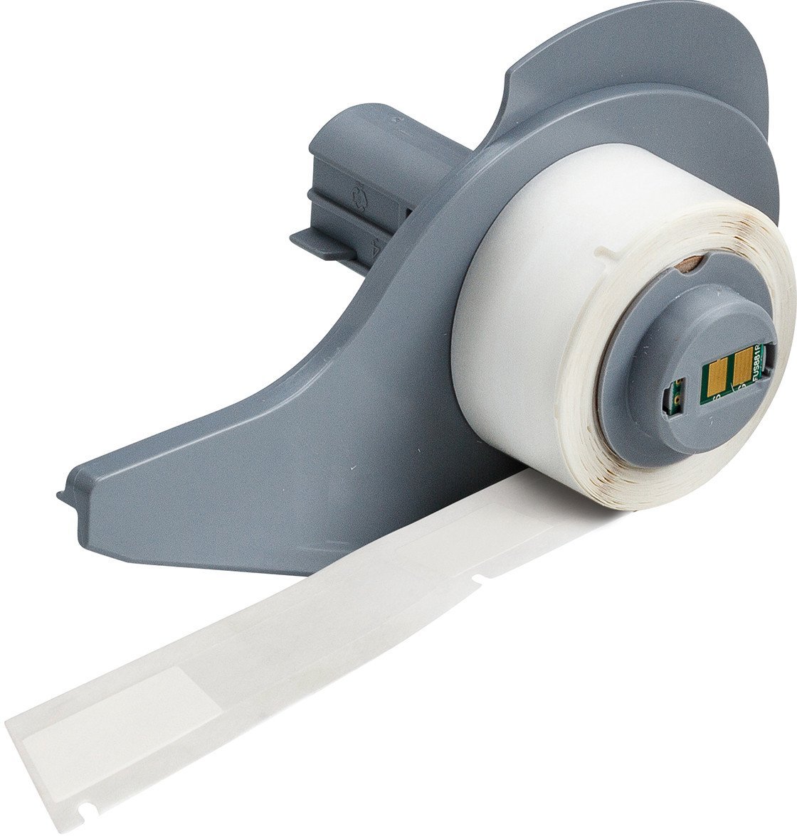 Brady M71-86-461, Transparent, White, Self-adhesive printer label, Polyester, Acrylic, Permanent, Matte