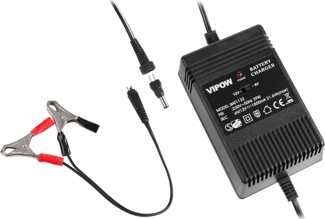 Ładowarka Rebel Ładowarka automatyczna do akumulatorów żelowych 6V/12V (1800mA)