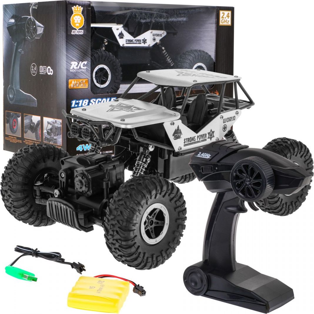 Crawler R/C MONSTER 1:18 Srebrny