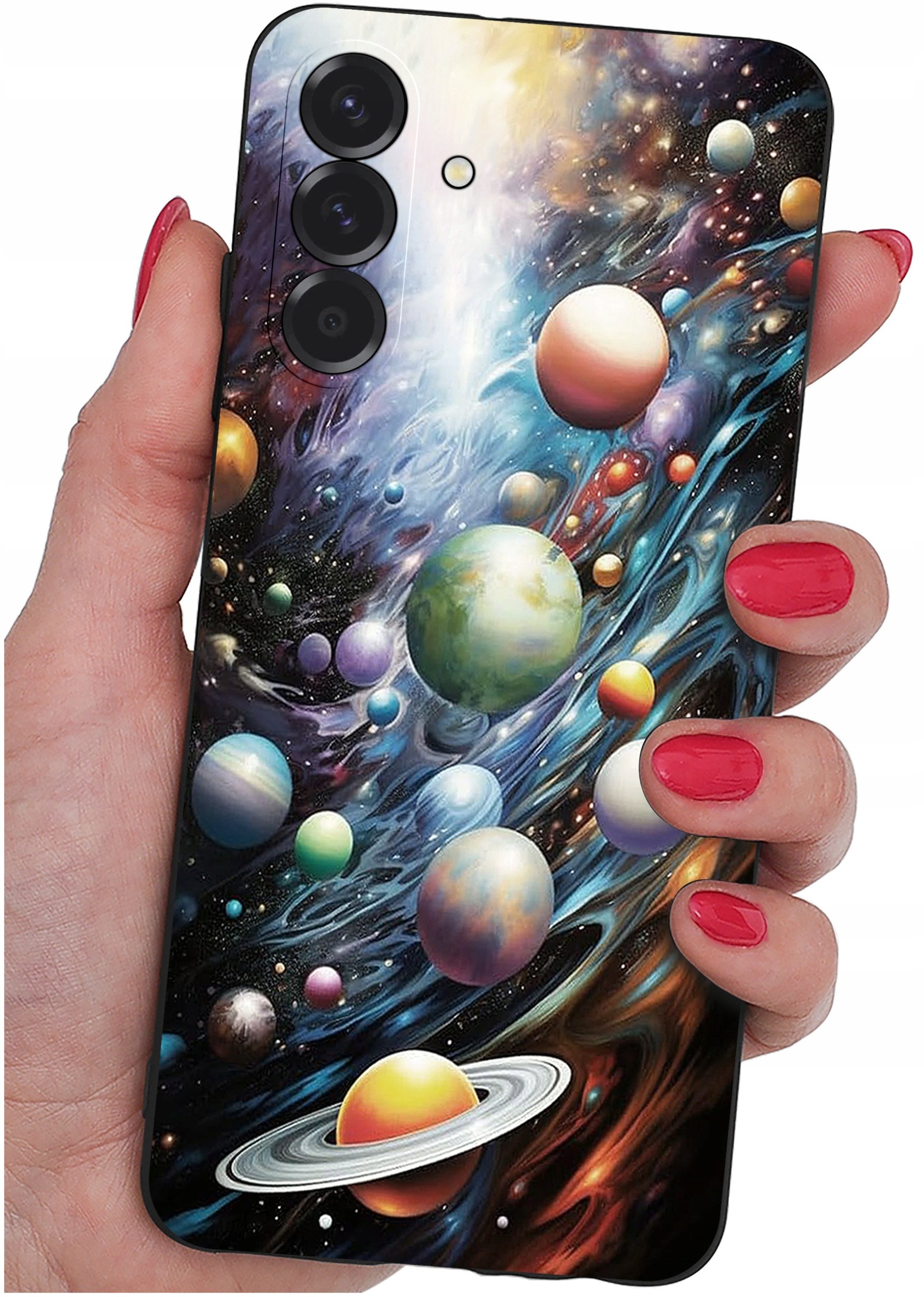 ETUI do Samsung A56 5G | WZORY | SILIKONOWE MATT CASE + SZKŁO 9H