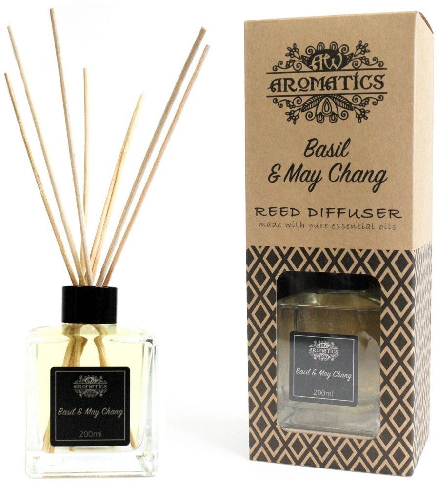 Dyfuzor zapachowy trzcinowy - Bazylia i May Chang