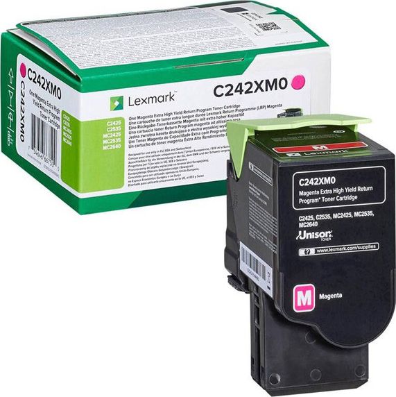 Toner Lexmark C242XM0 Magenta Oryginał (C242XM0)