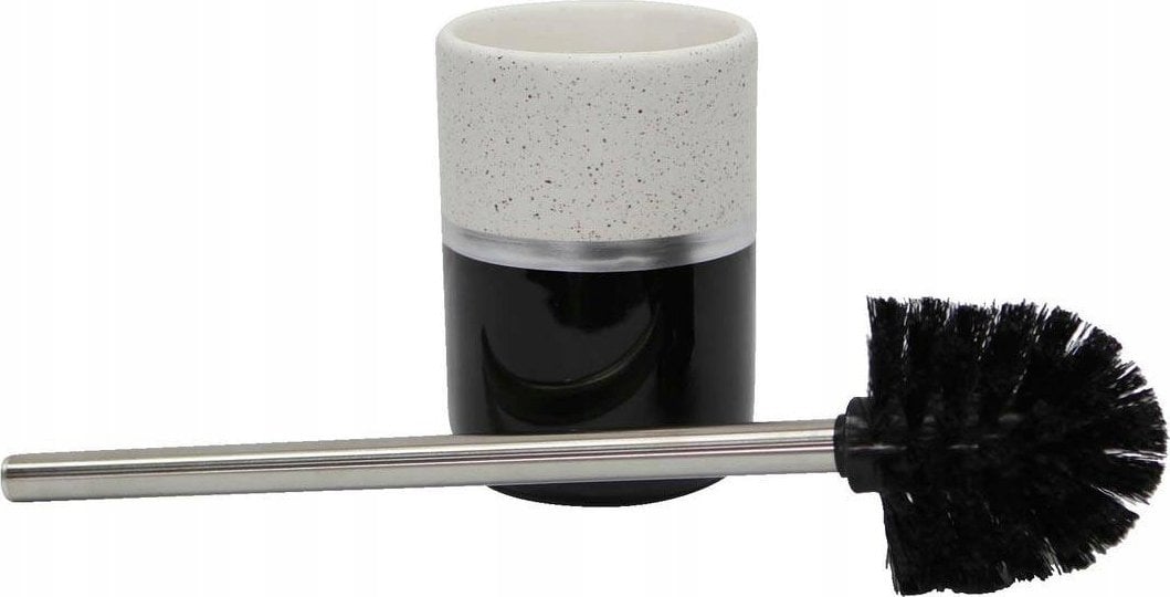 Douceur d`Interieur Szczotka do WC z ceramicznym pojemnikiem, szary, 9,5 x 38 cm