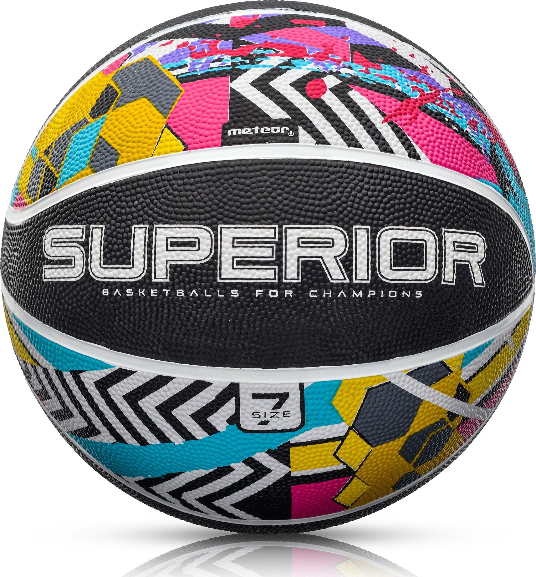 Meteor Piłka koszykowa Meteor Superior Abstract 7 Uniwersalny