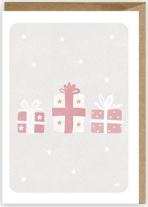 Cardie Kartka Boże Narodzenie Prezenty, eko koperta K073