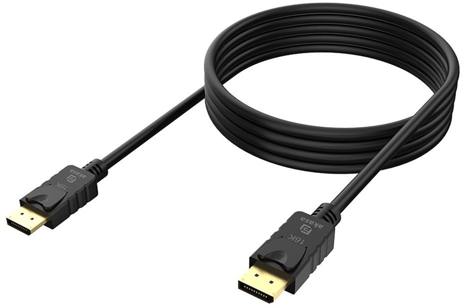 Akasa 16K DisplayPort Kabel - 2m, schwarz