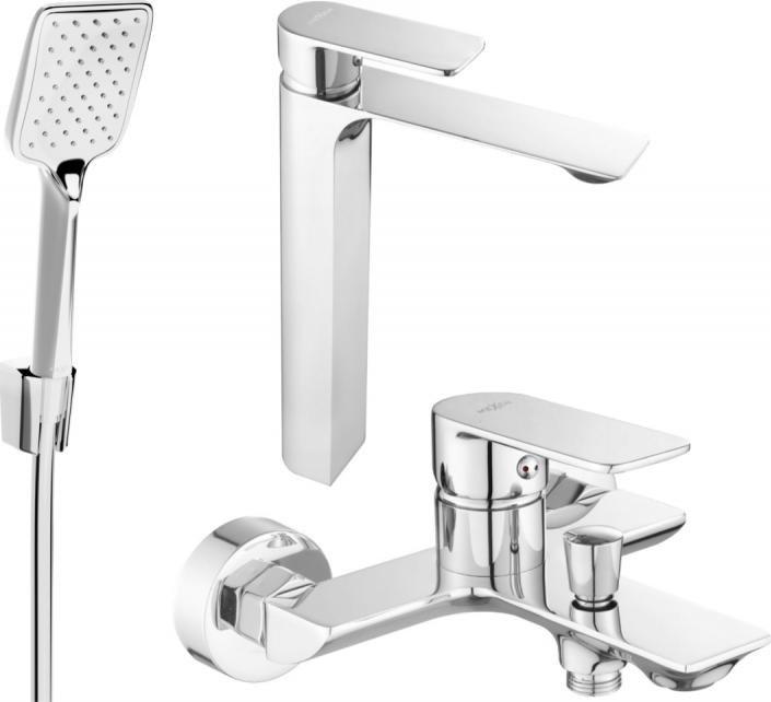 Bateria wannowa Mexen Mexen Alexa R62 zestaw wannowy, chrom - 71213R62-00